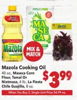 Vallarta Supermarkets Mazola Cooking Oil offer