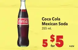 Vallarta Supermarkets Coca Cola Mexican Soda offer