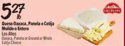 El Super Fresh Los Altos Oaxaca, Panela or Ground or Whole Cotija Cheese offer