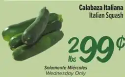 El Super Fresh Italian Squash offer