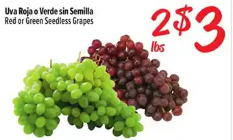 El Super Fresh Red or Green Seedless Grapes offer