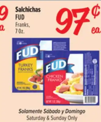 El Super Fresh FUD Franks offer