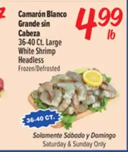 El Super Fresh Large White Shrimp Headless offer