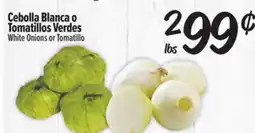 El Super Fresh White Onions or Tomatillo offer