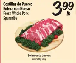 El Super Fresh Fresh Whole Pork Spareribs offer