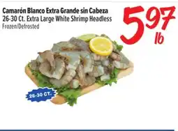 El Super Fresh Extra Large White Shrimp Headless offer