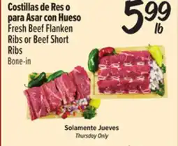 El Super Fresh Fresh Beef Flanken Ribs or Beef Short Ribs offer