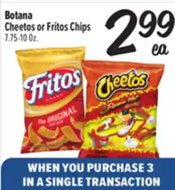 El Super Botana Cheetos or Fritos Chips offer