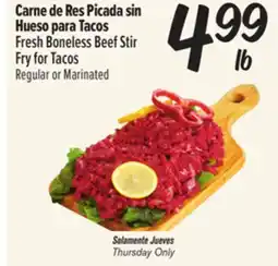 El Super Fresh Boneless Beef Stir Fry for Tacos offer