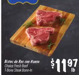 El Super Choice Fresh Beef T-Bone Steak Bone-In offer
