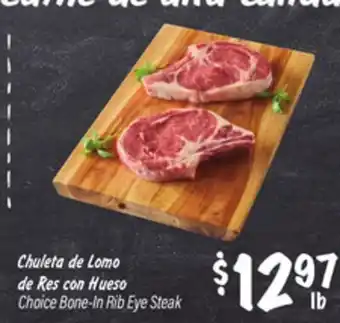El Super Choice Bone - In Rib Eye Steak offer