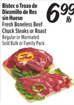 El Super Fresh Boneless Beef Chuck Steaks or Roast offer