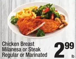 Super King Markets Chicken Breast Milanesa or Steak Regular or Marinated offer