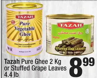 Super King Markets Tazah Pure Ghee 2 Kg or Stuffed Grape Leaves 4.4 lb offer