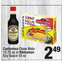 Super King Markets Cantonesa Chow Mein 13.75 oz or Kikkoman Soy Sauce 10 oz offer