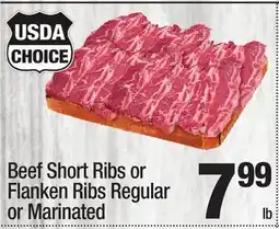 Super King Markets Beef Short Ribs or Flanken Ribs Regular or Marinated offer