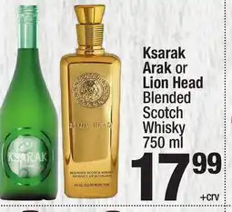 Super King Markets Ksarak Arak or Lion Head Blended Scotch Whisky offer