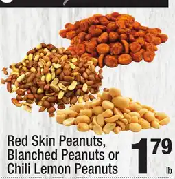 Super King Markets Red Skin Peanuts, Blanched Peanuts or Chili Lemon Peanuts offer