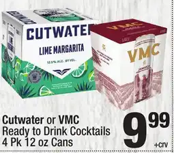 Super King Markets Cutwater or VMC Ready to Drink Cocktails offer