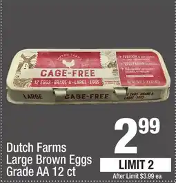 Super King Markets Dutch Farms Large Brown Eggs offer