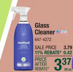 Menards Glass Cleaner offer
