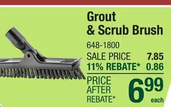 Menards Grout & Scrub Brush offer
