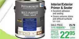 Menards Interior/Exterior Primer & Sealer offer