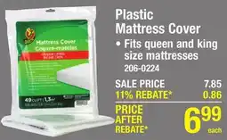 Menards Plastic Mattress Cover offer