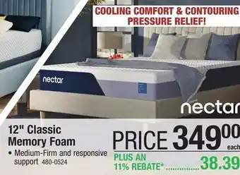 Menards 2 Classic Memory Foam offer