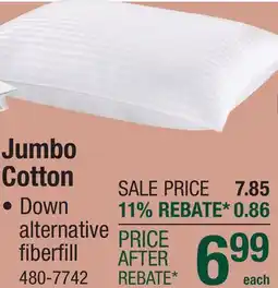 Menards Jumbo Cotton offer
