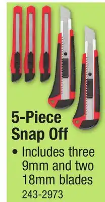 Menards 5-Piece Snap Off offer