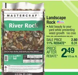 Menards Landscape Rock offer