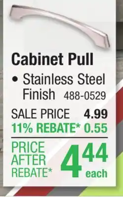 Menards Cabinet Pull offer