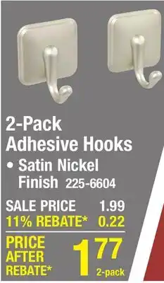 Menards 2-Pack Adhesive Hooks offer