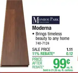 Menards Monroe Park Moderna Laminate Flooring offer