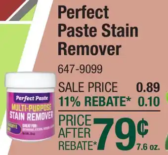 Menards Perfect Paste Stain Remover offer