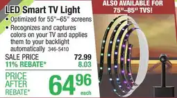 Menards LED Smart TV Light offer