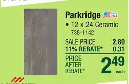Menards Parkridge offer