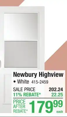 Menards Newbury Highview offer