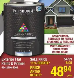 Menards Exterior Flat Paint & Primer offer