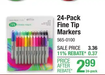 Menards 24-Pack Fine Tip Markers offer