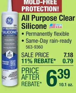 Menards All Purpose Clear Silicone offer