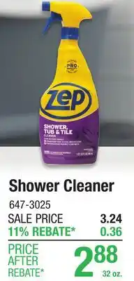 Menards Shower Cleaner offer