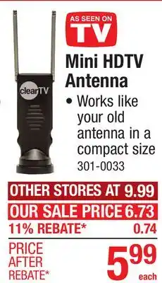 Menards Mini HDTV Antenna offer