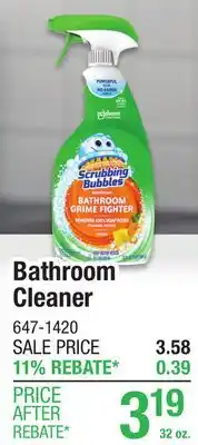 Menards Bathroom Cleaner offer
