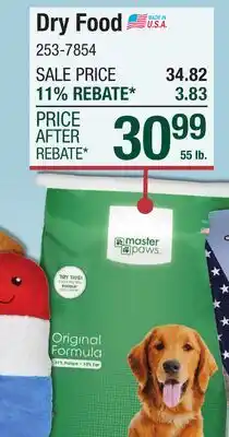 Menards Dry Food offer