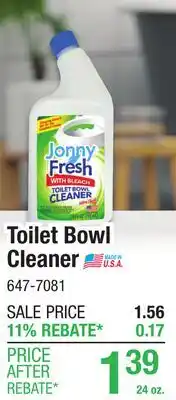 Menards Toilet Bowl Cleaner offer