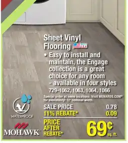 Menards Sheet Vinyl Flooring offer