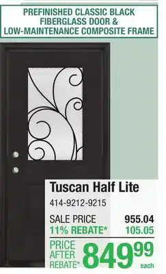 Menards Tuscan Half Life offer