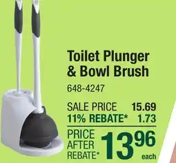 Menards Toilet Plunger & Bowl Brush offer